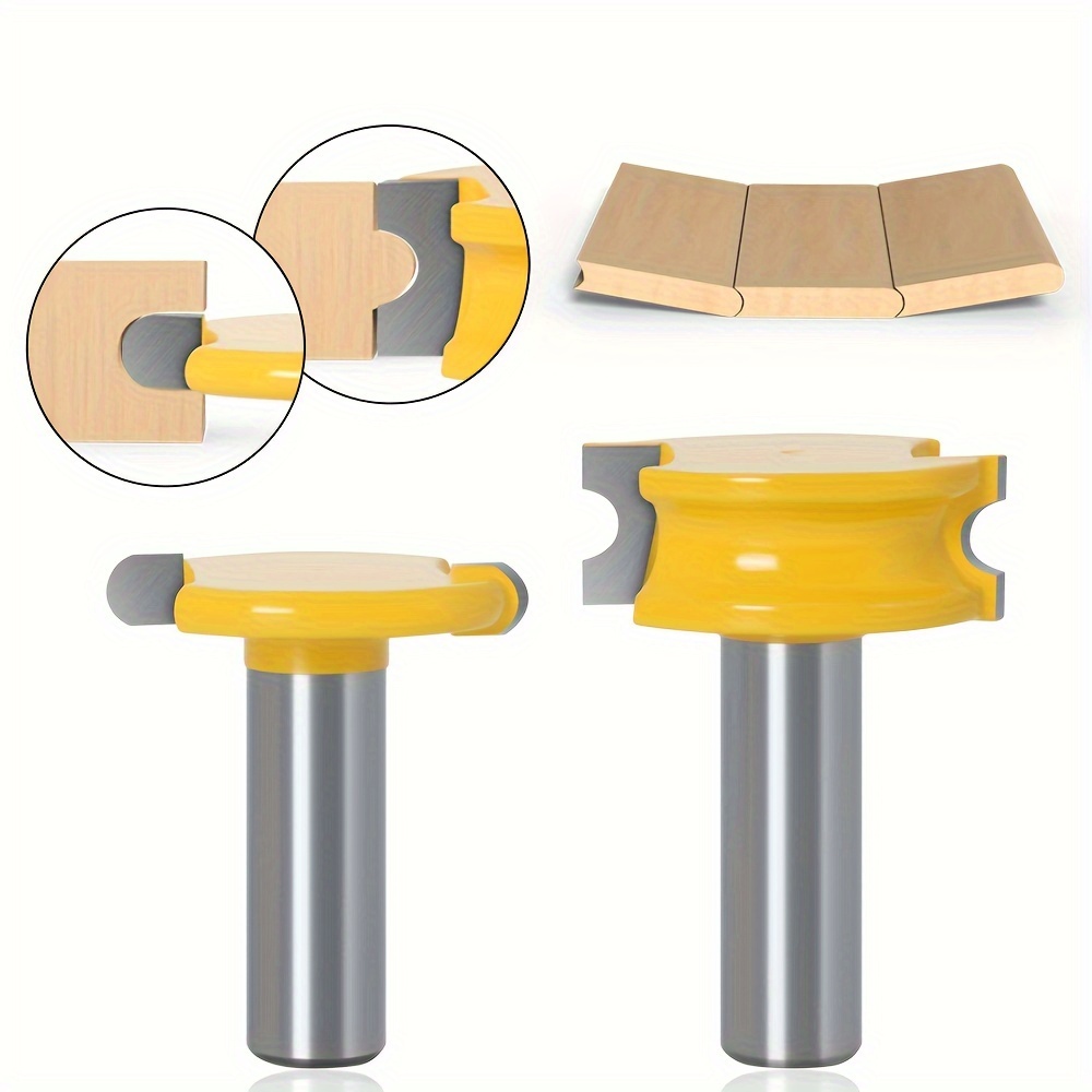 

2pcs 1/2" 1/4" 8mm Shank Canoe Flute And Bead Router Bit Wood Cutter Woodworking Cutter Woodworking Bits Wood Milling
