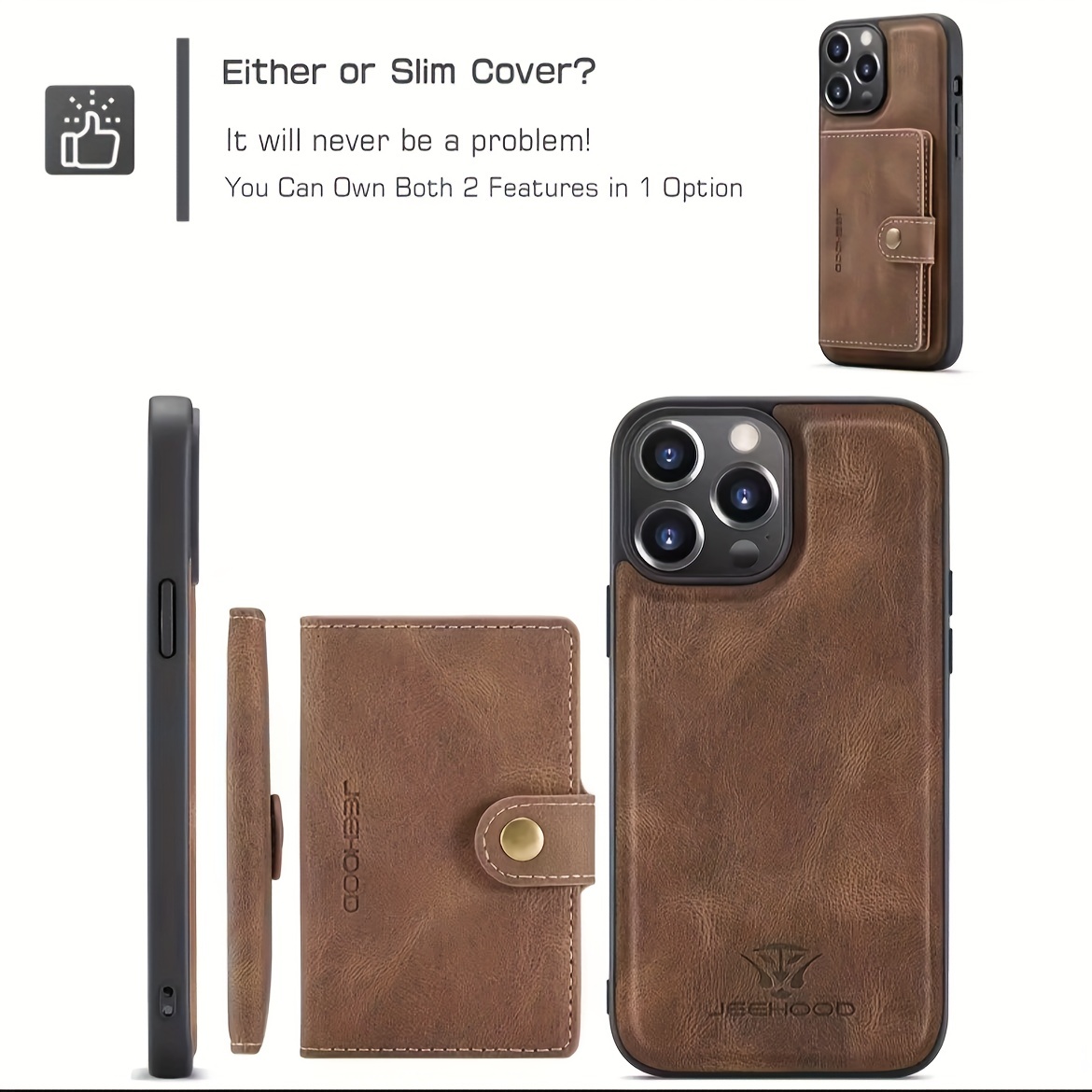 Magnetic Leather Wallet Case For iPhone 12 13 14 Pro Max 14Plus