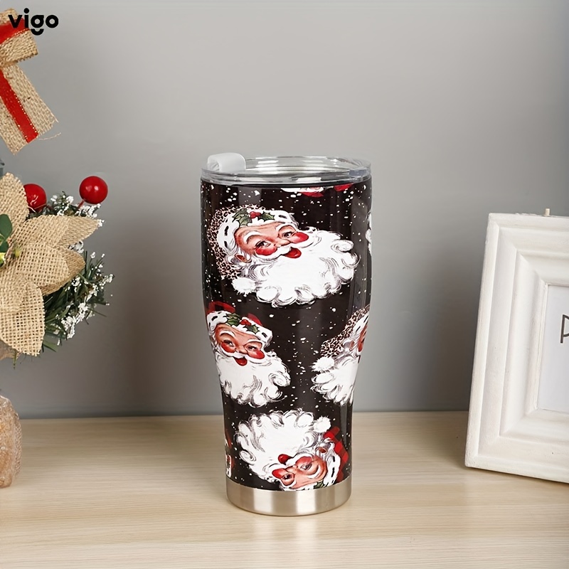 1pc, Christmas Tumbler With Micro-landscape Lid And Straw, Led Light Up  Water Bottle, Double Walled Plastic Water Cups, Summer Winter Drinkware,  Travel Accessories, Christmas Gifts, Free Shipping For New Users