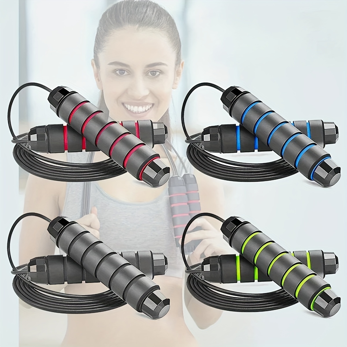 

1pc Rapid Speed Skipping Rope, Adjustable Jump Rope, Suitable For Fitness, Workout, Exercise And