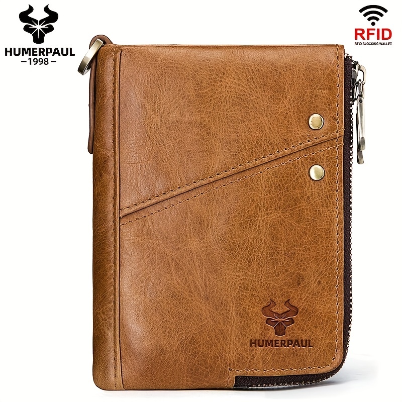 GZCZ Genuine Leather Men's Fashion Wallet & Card Holder