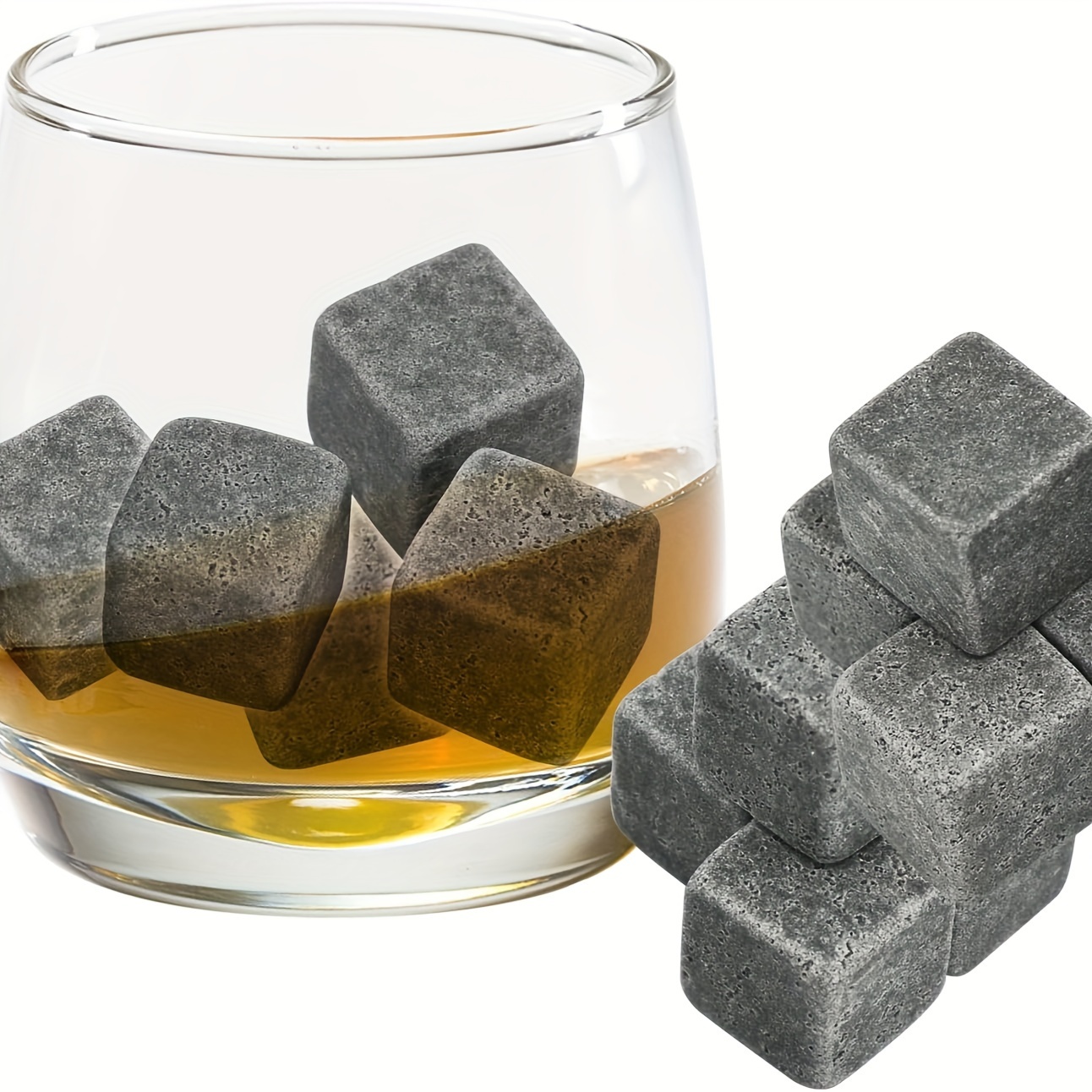 6 9 12pcs whiskey stones   ice cubes chillers reusable chilling rocks stone gift set for men fathers day anniversary birthday gift wine set details 3