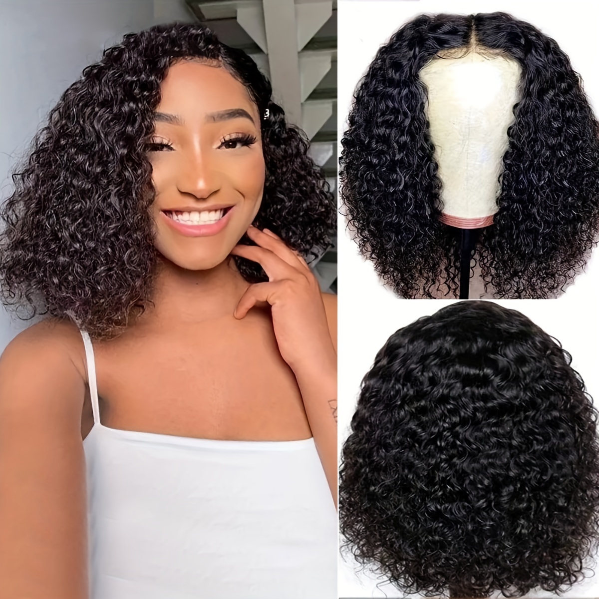 150% Density 13x4 Lace Front Human Hair Wig Water Wave Wig - Temu New  Zealand