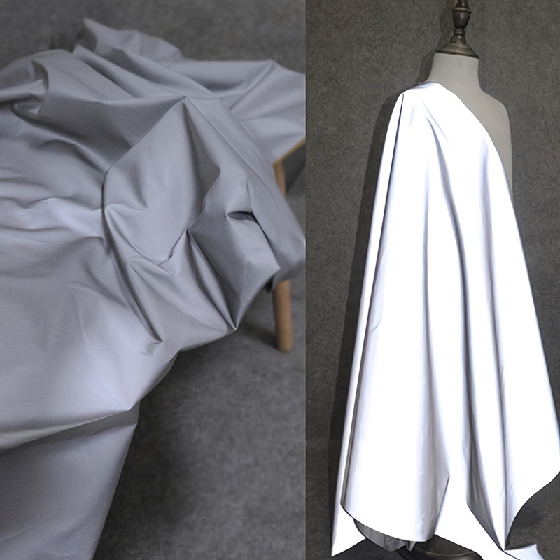 Shiny Silver Fabric Laser Glitter Stretch Cloth Sewing Craft for Fancy  Dress DIY
