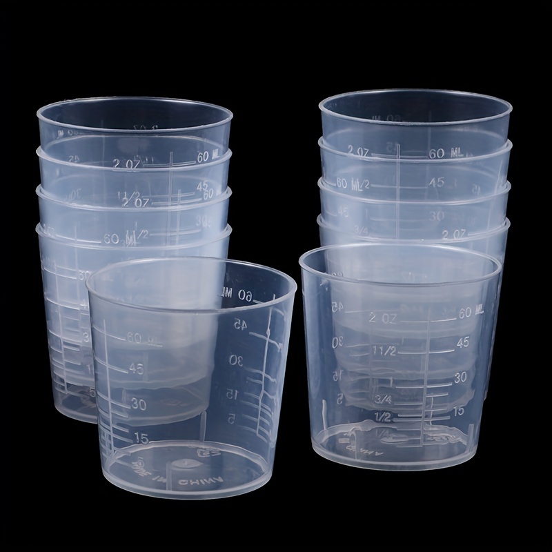 Disposable Measuring Cups Clear Plastic Graduated Cup For - Temu