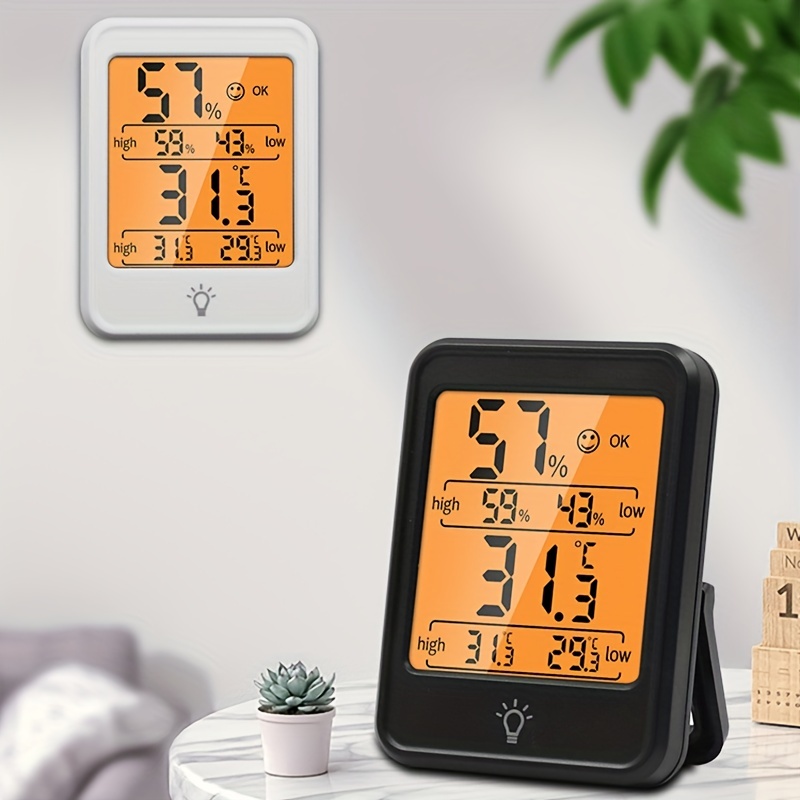 Digital Hygrometer Room Thermometer Monitor Backlight - Temu