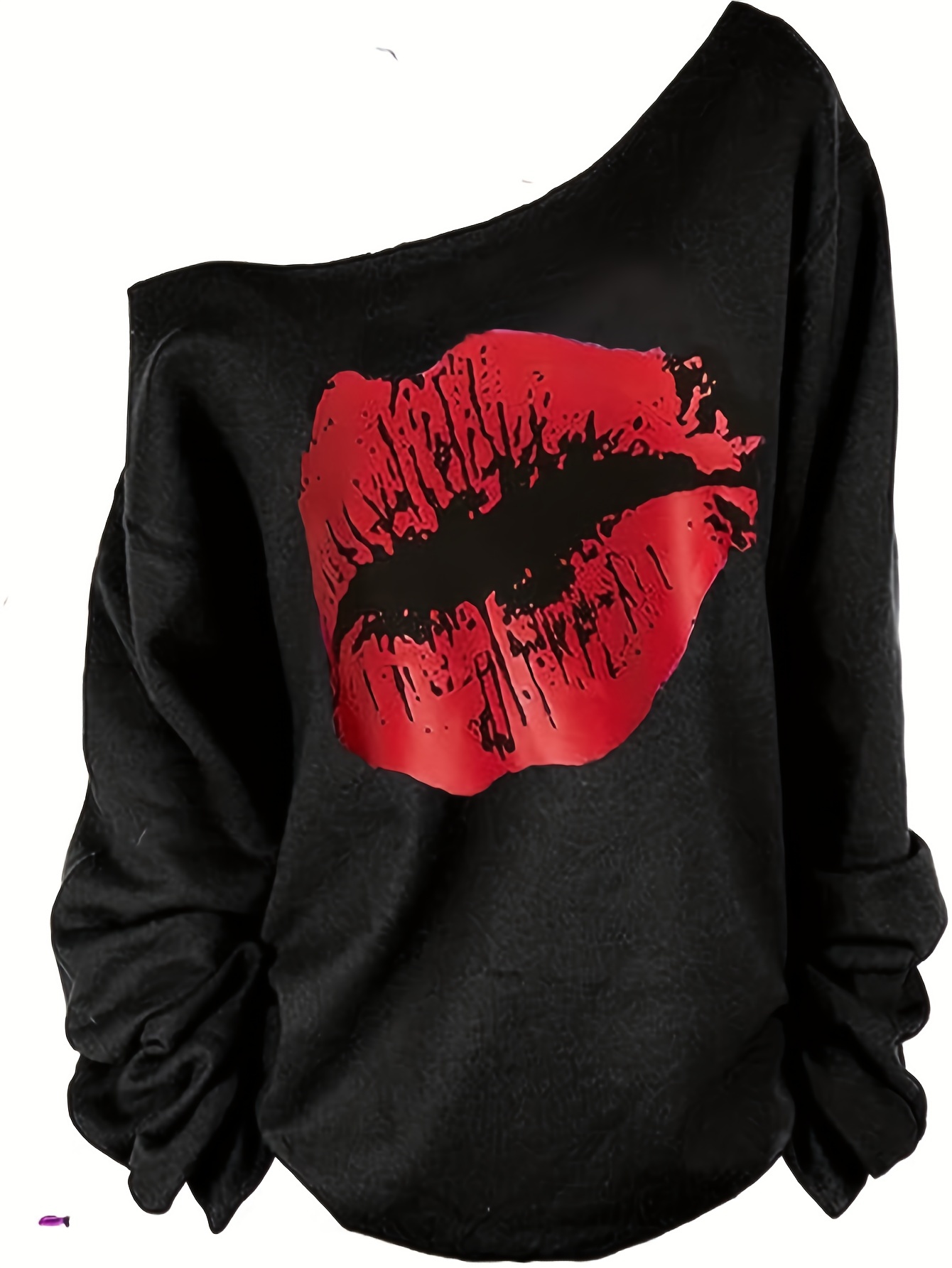 Lip print online sweatshirt