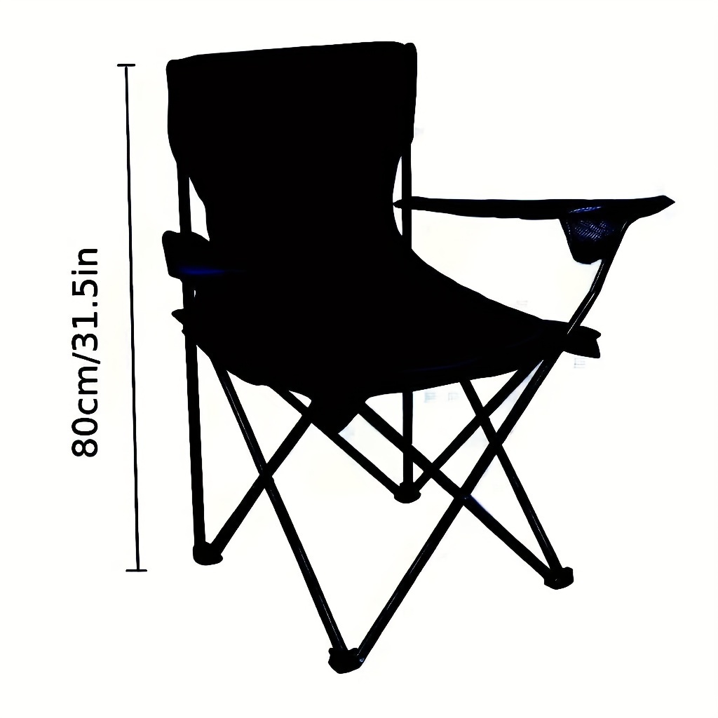 1pc silla de camping portátil, silla plegable versátil, silla deportiva, para exteriores y playa, con bolsa de transporte sports & outdoors temu