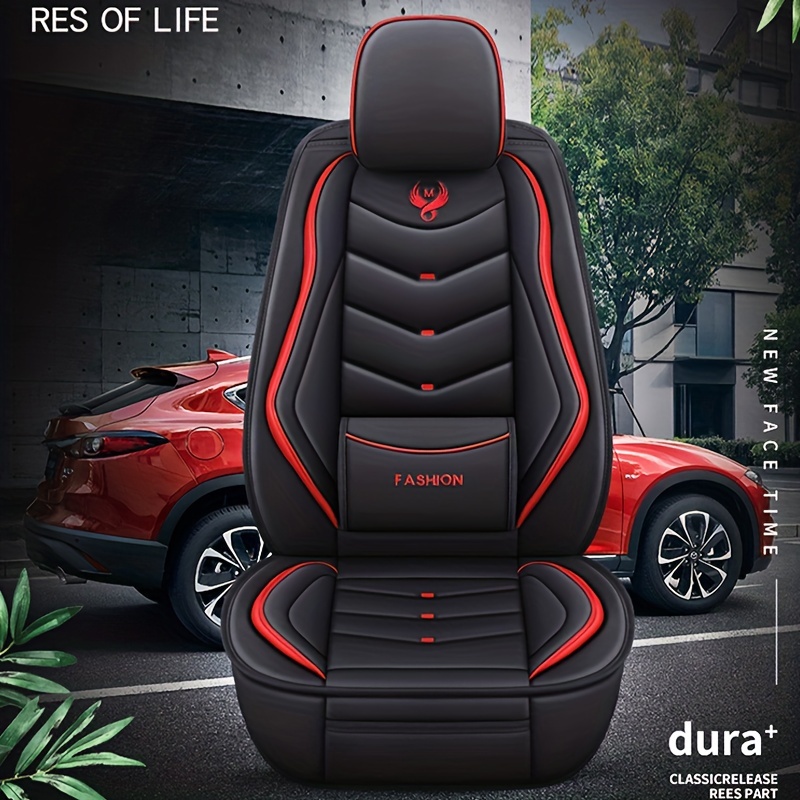 Luxus Auto Sitz Abdeckung Beige Universal PU Leder Auto Sitzbezüge