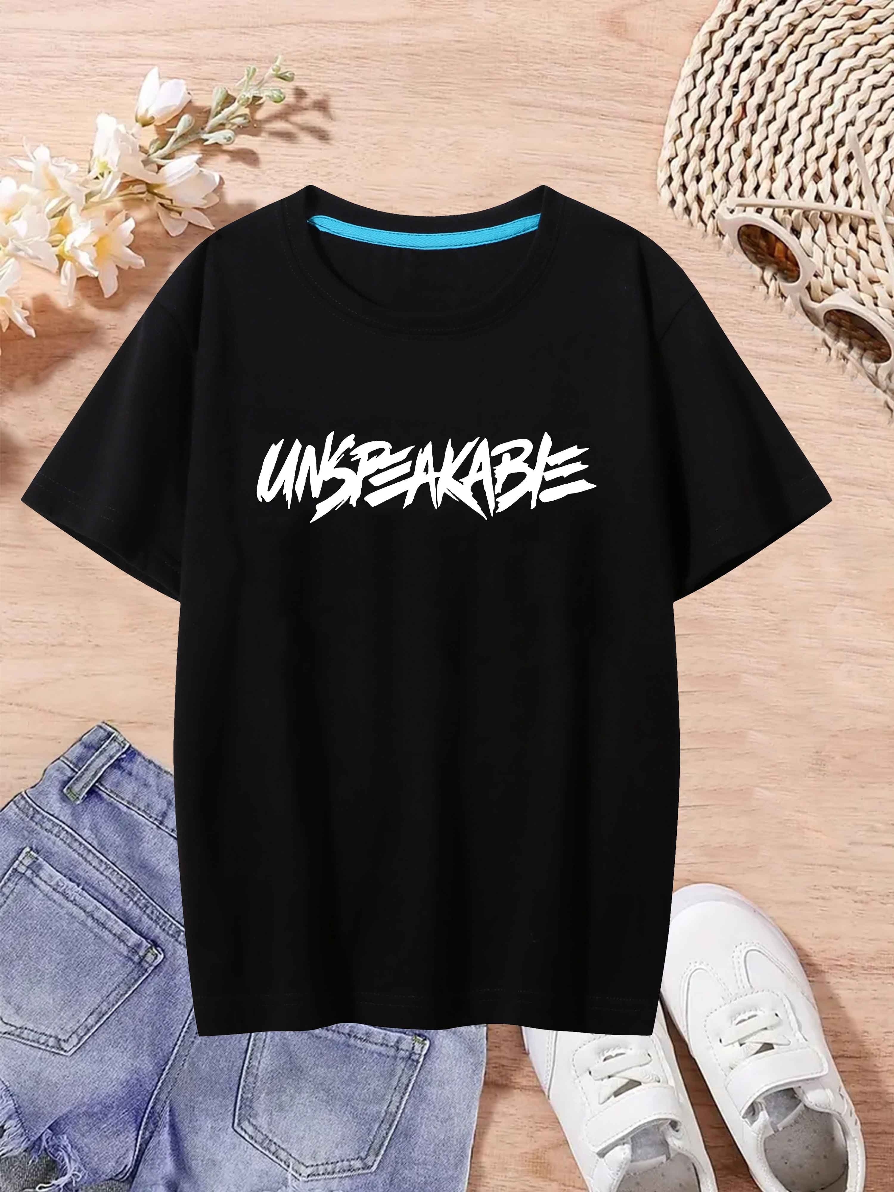 Unspeakable t shirt sales youth