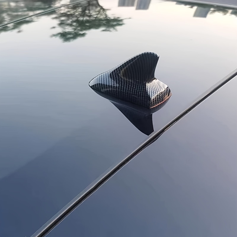 ZIMAwd Antena de aleta de tiburón para coche, antena de techo, cubierta de  aleta de tiburón, modificación de antena, decoración de coche, apto para