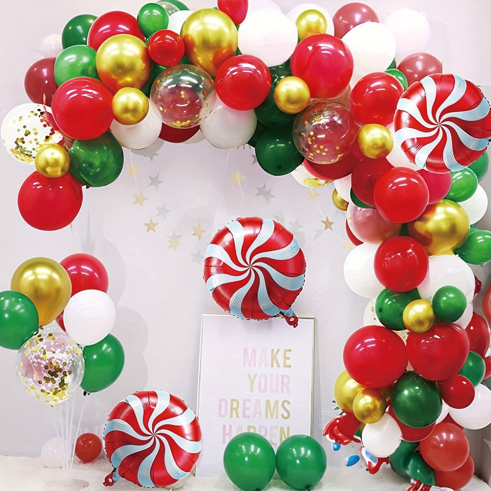 122 Piezas Kit Arco Guirnalda Globos Navidad Decoración - Temu Chile