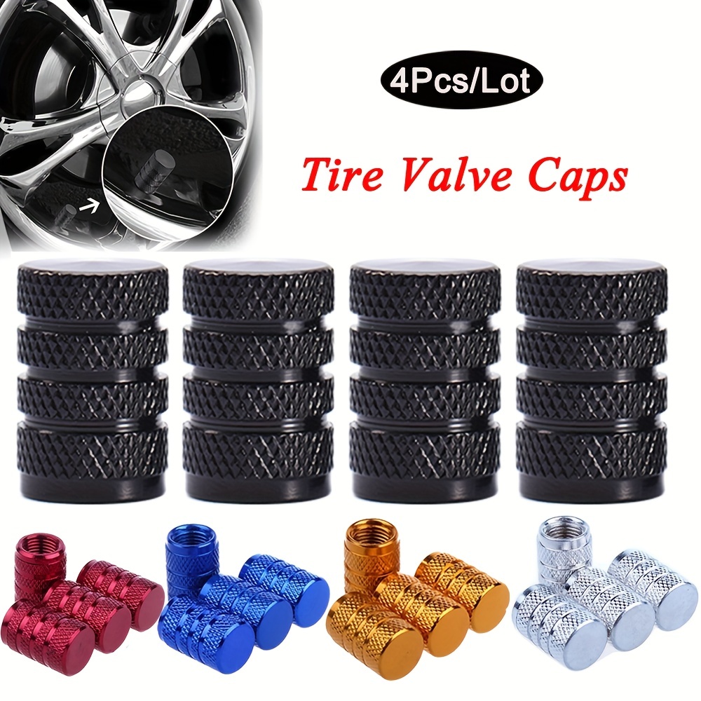 4 pièces/ensemble bouchons de tige de Valve de moniteur de pression des  pneus de voiture alerte d'air bouchon de Valve de pneu 