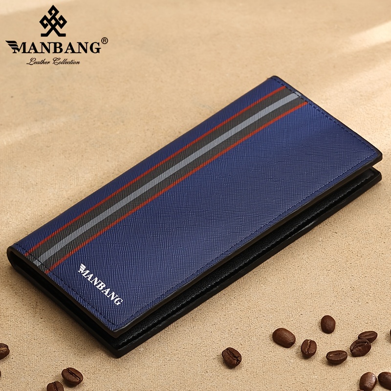 MANBANG Men's Leather Long Wallet