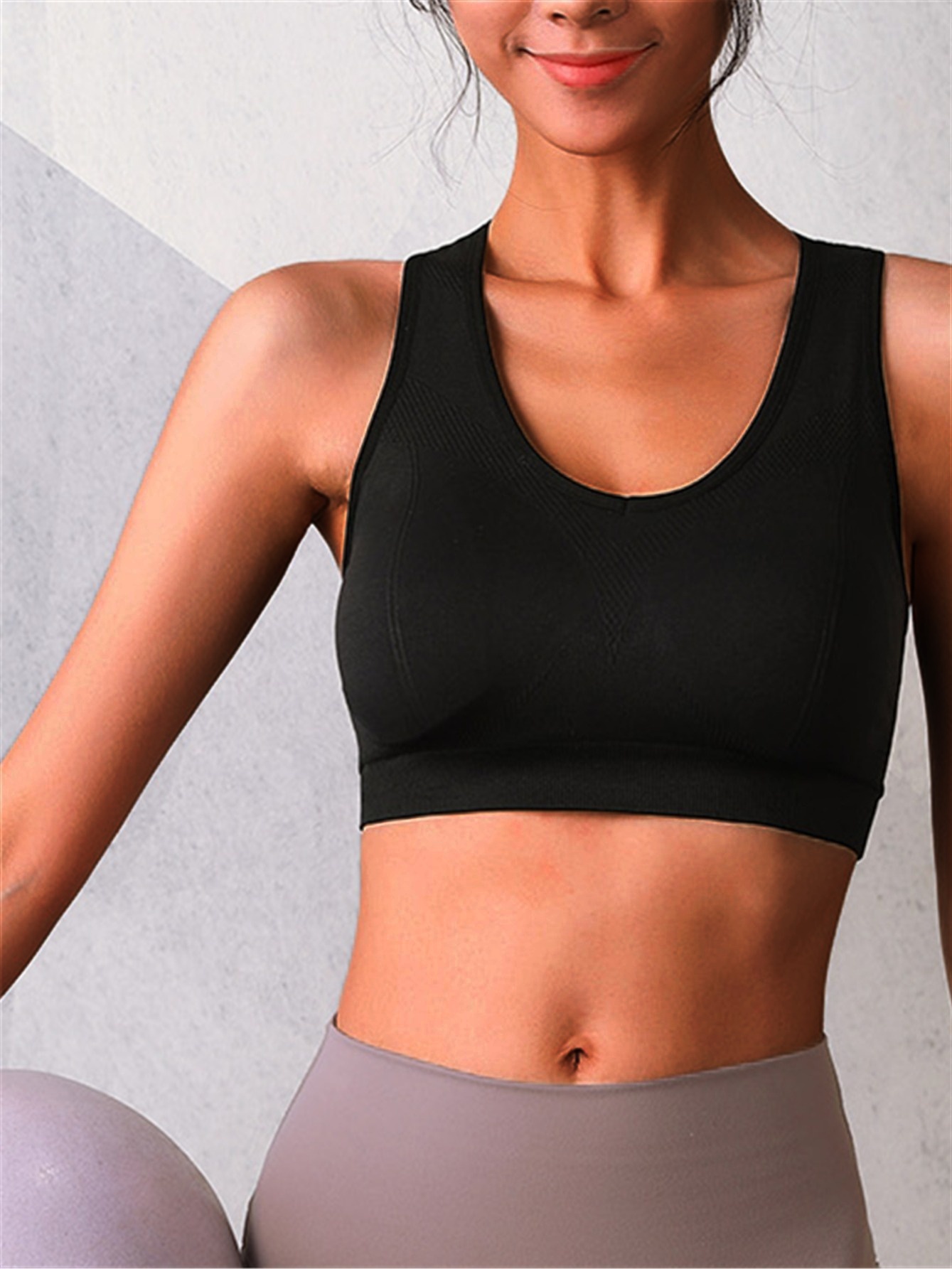 X Strapped Back Stretchy Sports Bra Breathable Comfortable - Temu