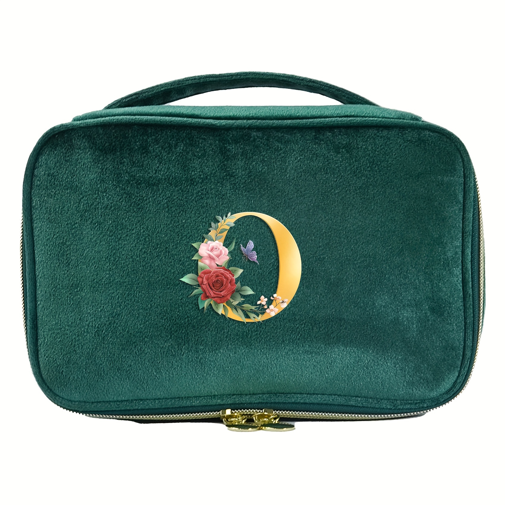 Velvet Rose Flower Makeup Bag Cosmetic Bag Women large - Temu