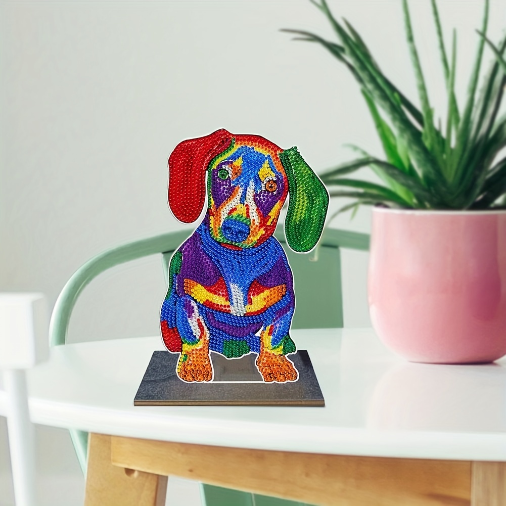 Snuqevc Trendy Dog Diamond Painting Kits - Diamond Painting for Beginners,  Animal Full Diamond with Gemstone Artwork - for Home Decor Bedroom Decor