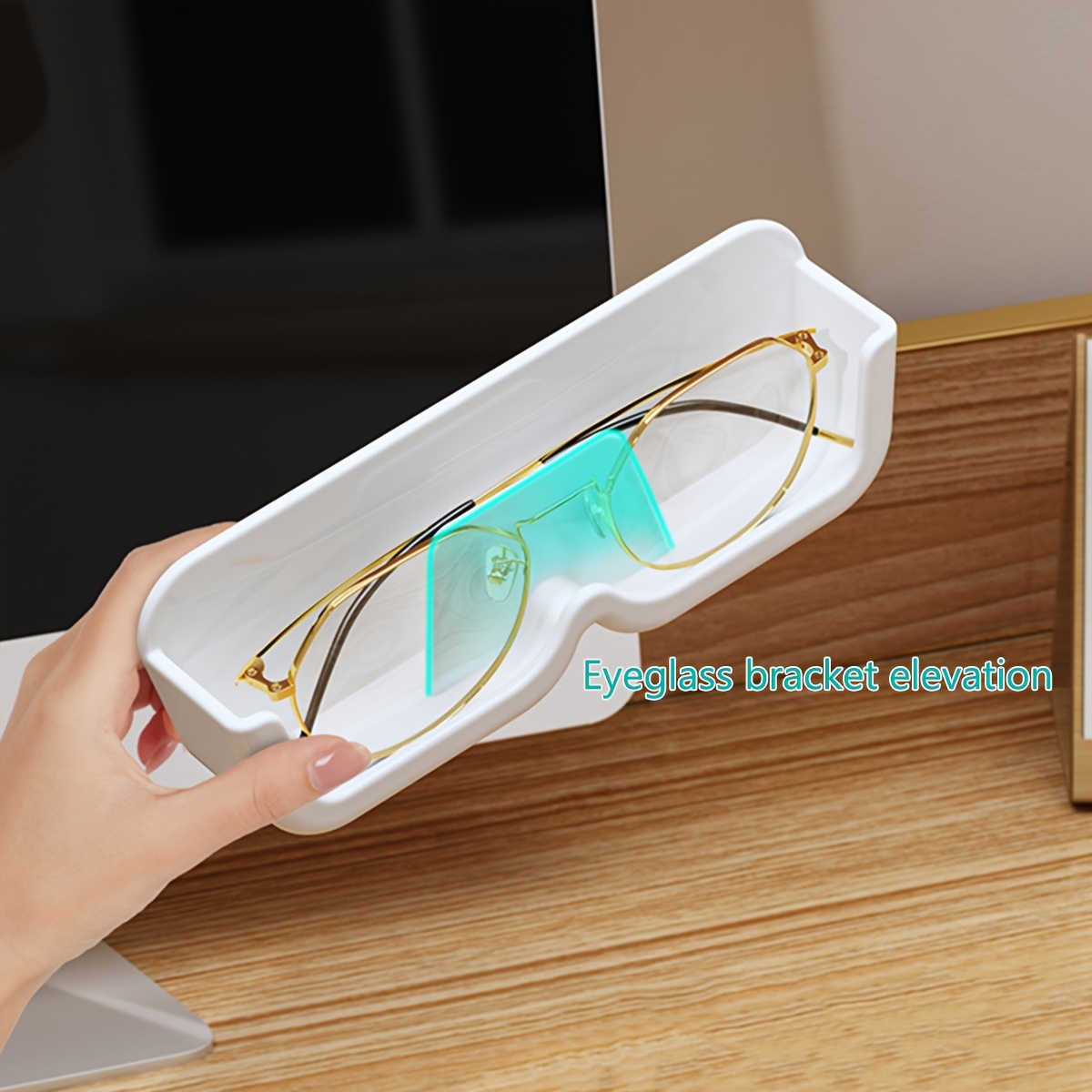 1pc Kreativer Nicht-Bohrbrillen-Aufbewahrungsbox - Wandmontierte  Sonnenbrillen- Und Brillen-Anti-Quetsch-Regal - 6,89 Zoll * 2,28 Zoll -  Temu Germany