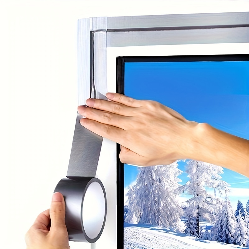 1 Roll Window Windproof And Warm Film Window Tape, Winter Air Leakage,  Windproof And Waterproof, Glue-free Sealing Strip, High Viscosity