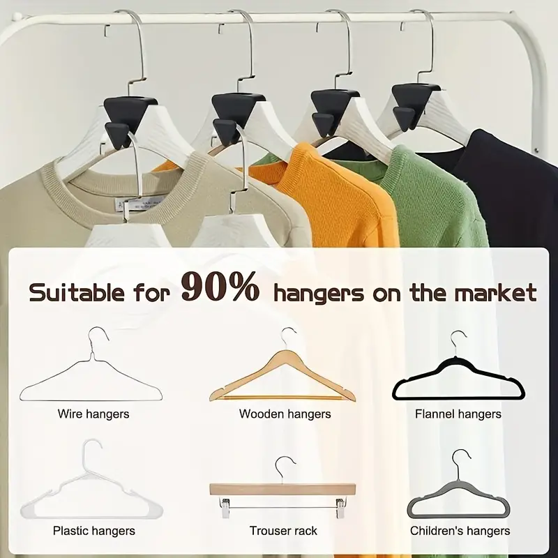 Ruby Space Triangle Hangers: Free Up To 3x More Closet Space - Temu