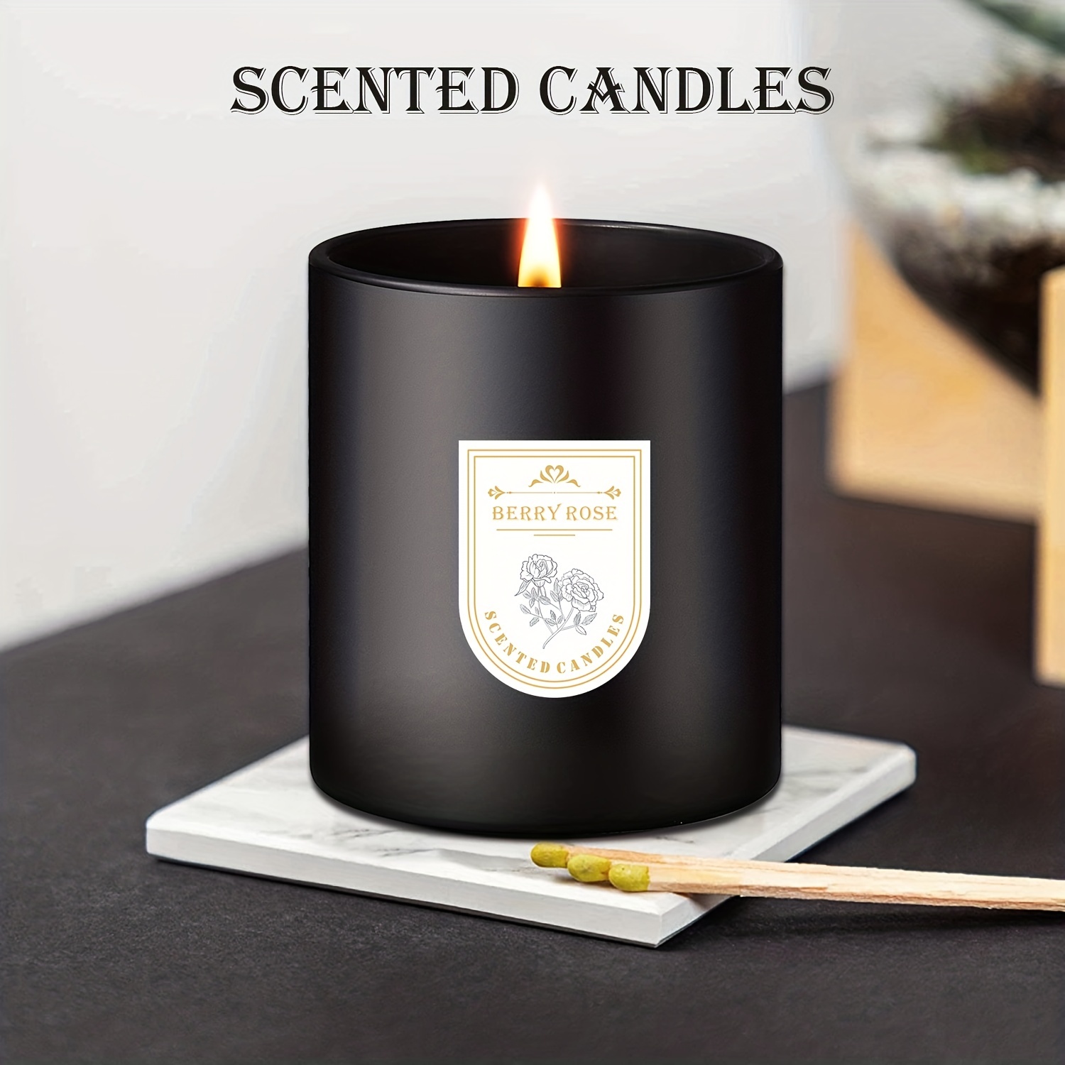 Scented Candle Soy Wax Indoor Smokeless Scented Candle - Temu