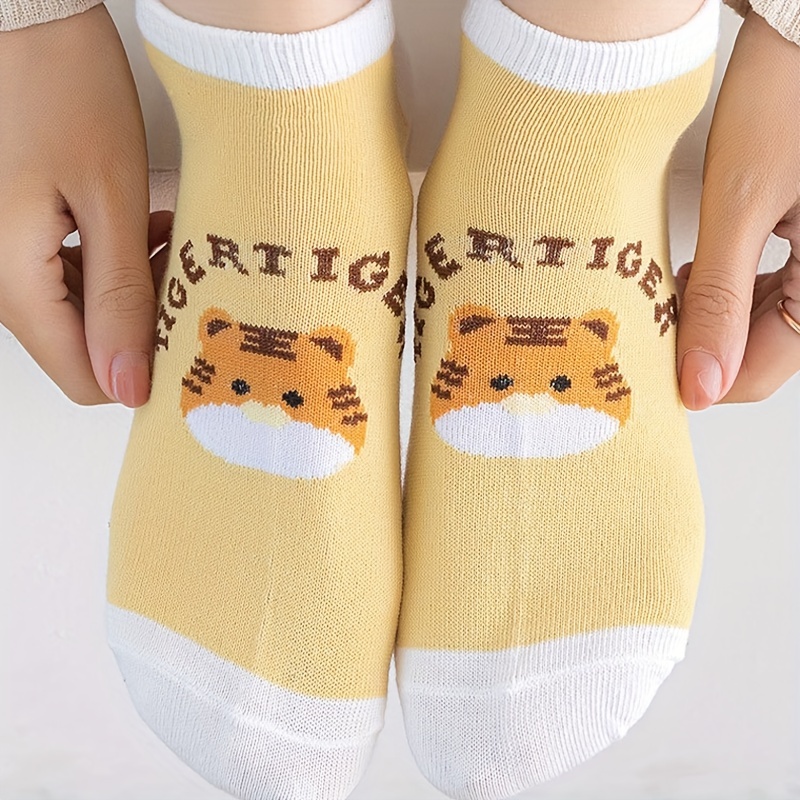 Girls Cute Cartoon Animal Cotton Socks Breathable - Temu