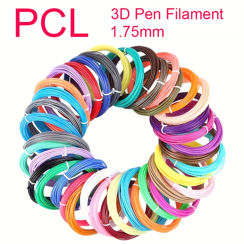 PCL Filament For Low Temperature 3D Pen,3D Pen Filament 1.75mm PCL,30  Colors, 20 Colors,perfect Safety Plastic, Birthday Gift, Apply To Low  Temperatur