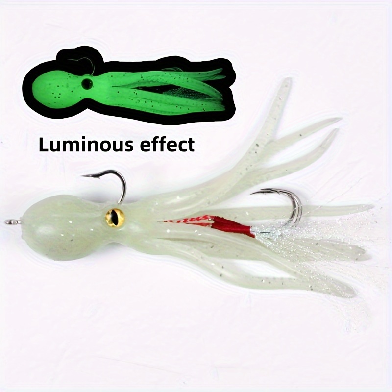 5pcs Bionic Squid Bait, Artificial Soft Lure, Sea Fishing Tackle