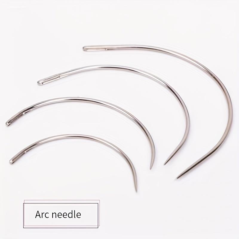 Curved Needles With Storage Box Hand Sewing Needle 4 - Temu