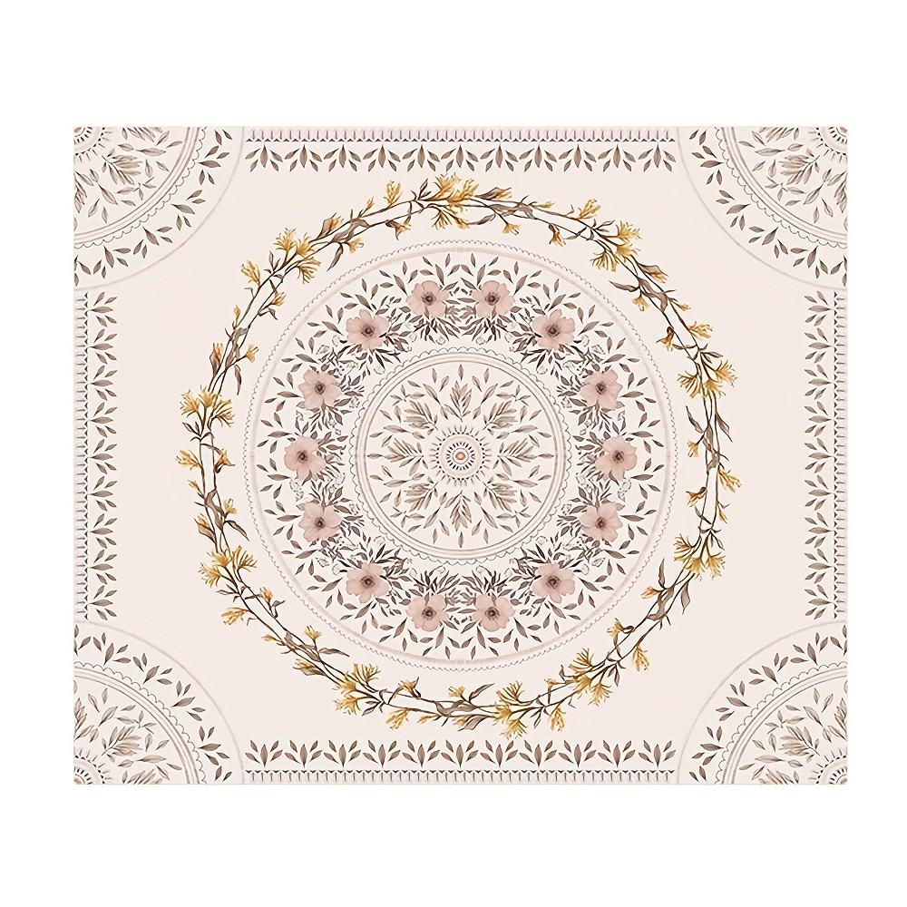 Bohemian Tapestry Wall Hanging, Mandala Floral Medallion Hippie
