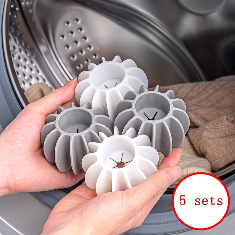Boule de lavage de linge pour machine à laver facile à utiliser Nettoyer  adoucir les vêtements Boule de lavage
