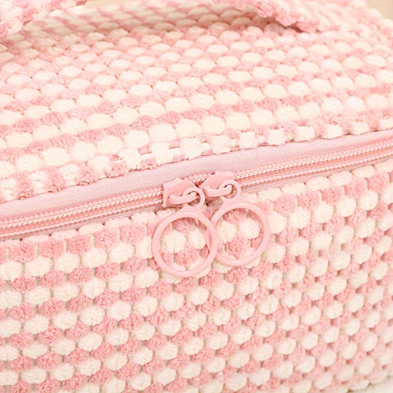 Rectangular Makeup Bag in Pink