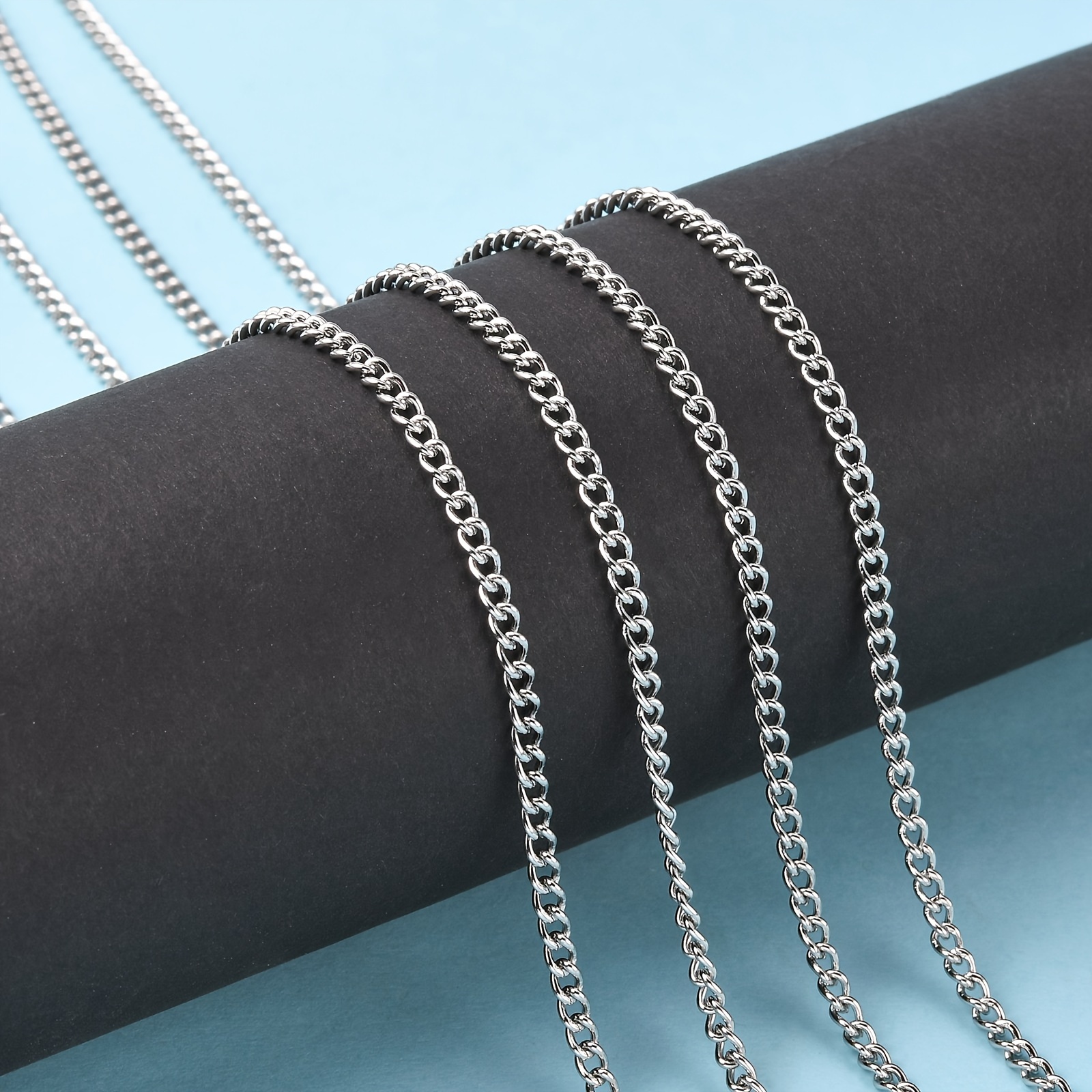 Sterling Silver Chain- Bulk Ball Chain 1.2mm - Beaded Chain - Unfinished  Chains, Bulk Chains (Sold Per Foot)