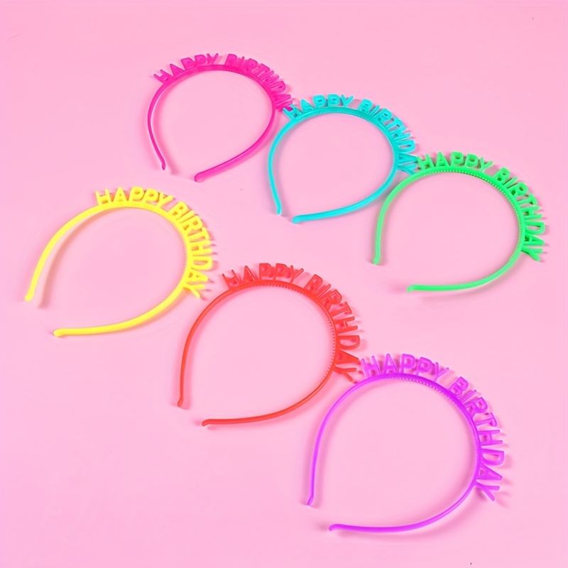 6PCS Glow Party Supplies Luminous Crown Headband Glow in the Dark