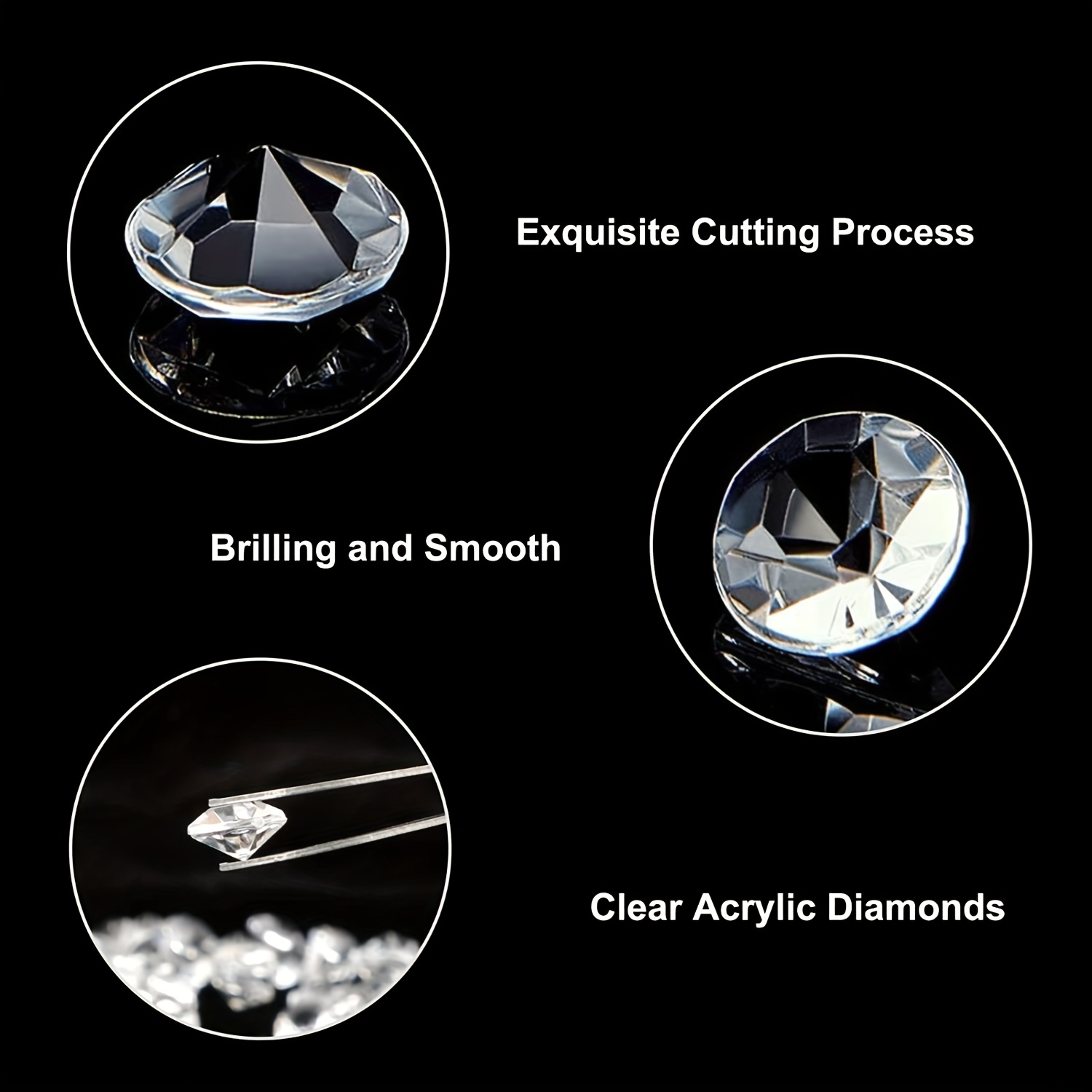 Towenm SS30 - Cristales termoadhesivos de 0.256 in, diamantes de imitación  de cristal, parte trasera plana, gemas redondas de cristal para