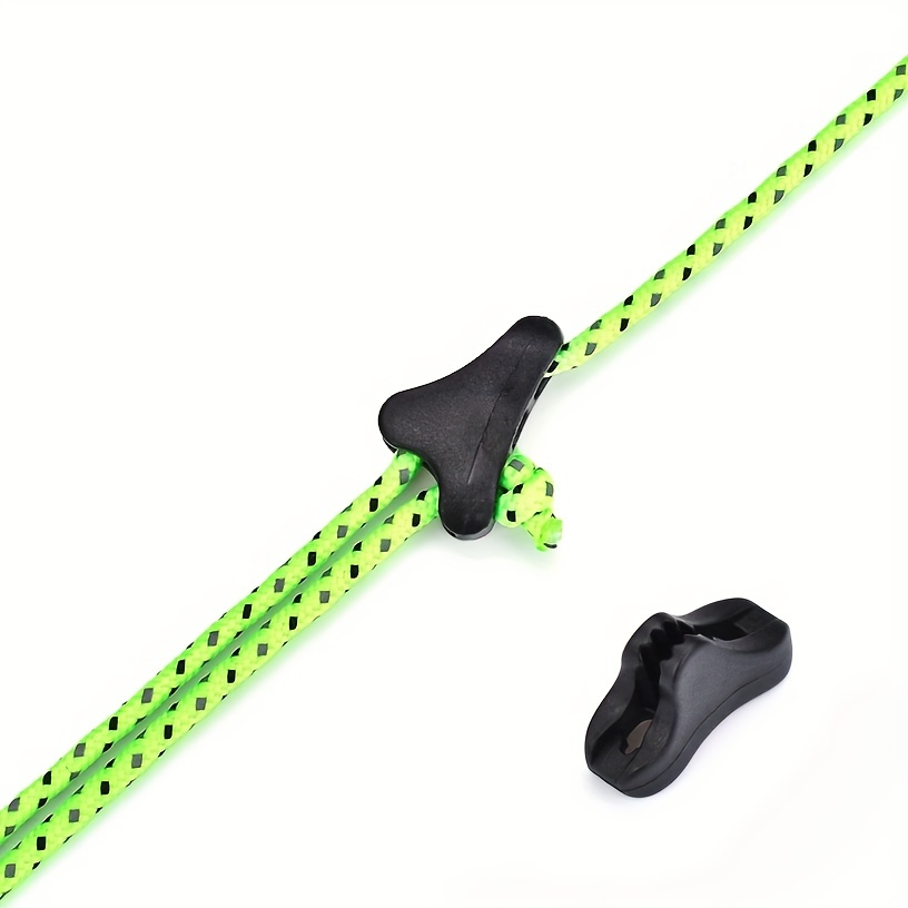 10pcs Camping Triangle Wind Rope Buckles Tent Canopy Plastic Non Slip  Adjustment Buckle Rope Tensioner - Sports & Outdoors - Temu