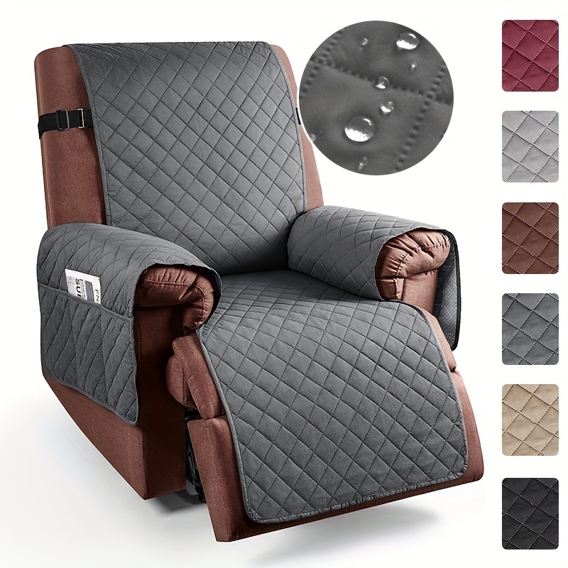 

1pc Waterproof Recliner Slipcover 4 Seasons Universal Recliner Chair Cover For Office Living Room Home Decor Washable Couch Cover For Dog