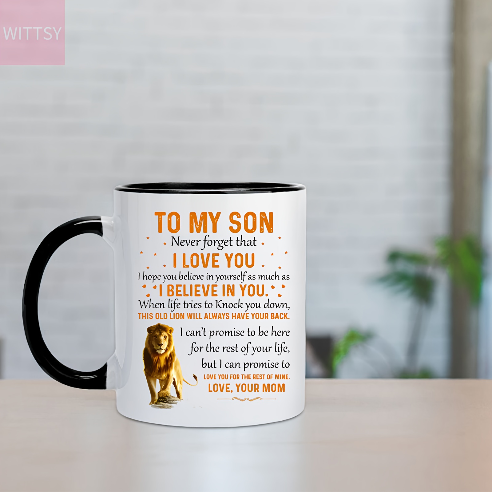 To My Son Coffee Mug From Mother To Son Birthday Gift Cup This Old Lion  Love You