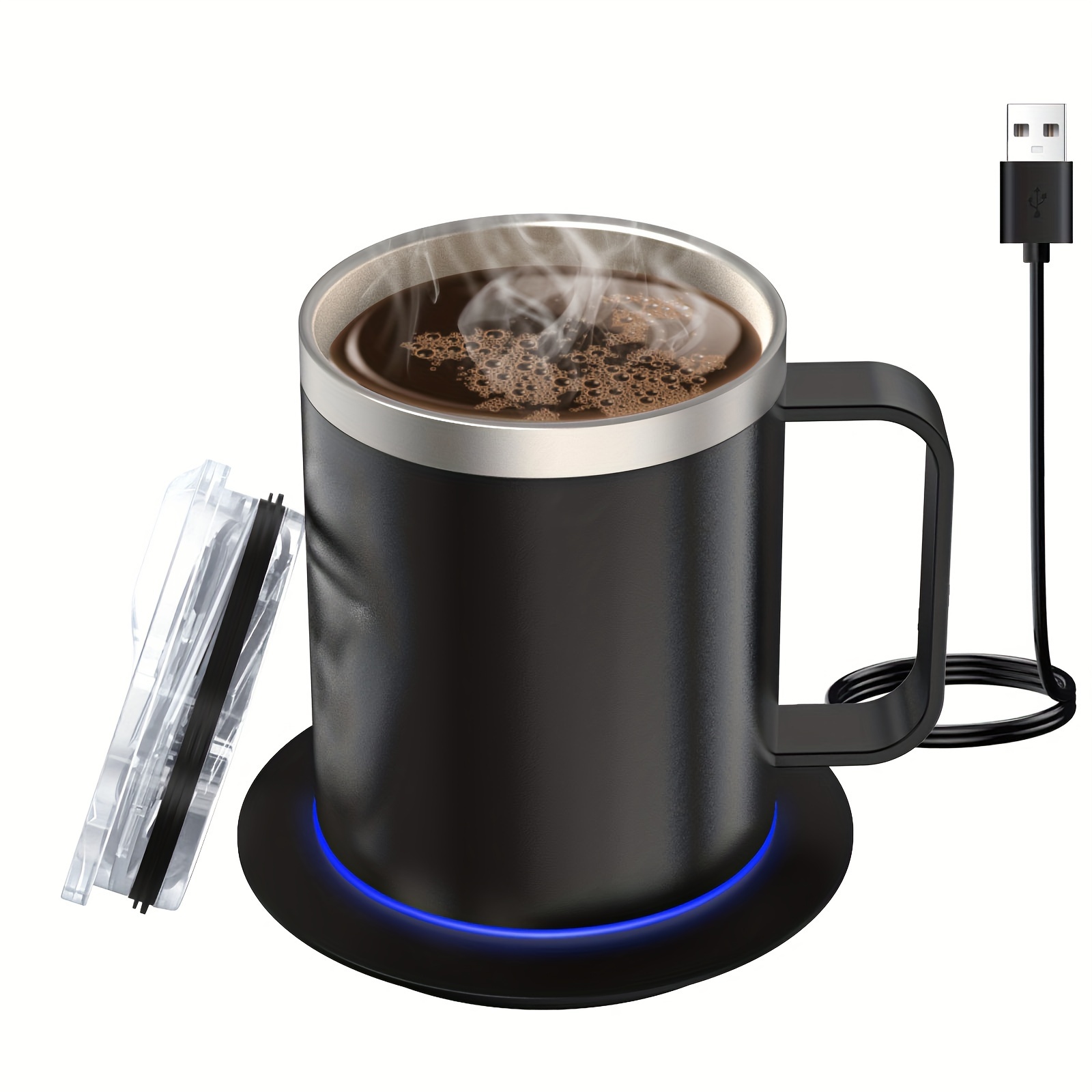 Kaufe 1 Set Smart 55 Grad konstante Temperatur Untersetzer Kaffeetasse  Temperatur Milch Heizung