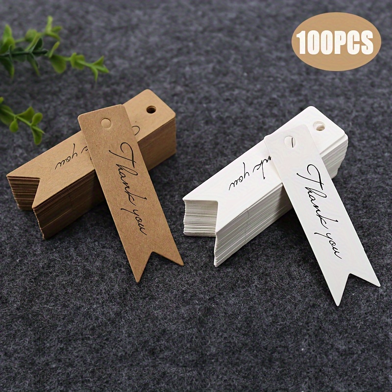 Hollowed Heart Kraft Paper Tags White Black Gift Cards - Temu