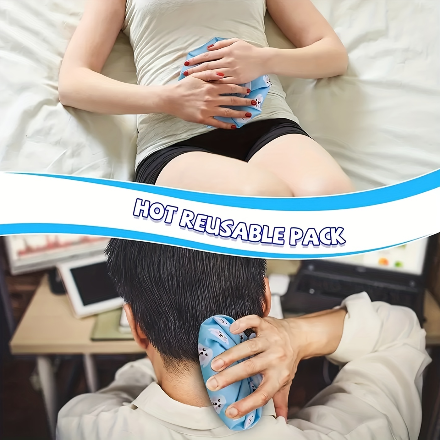 Reusable Fruit Style Ice Packs for Injuries and Relaxation