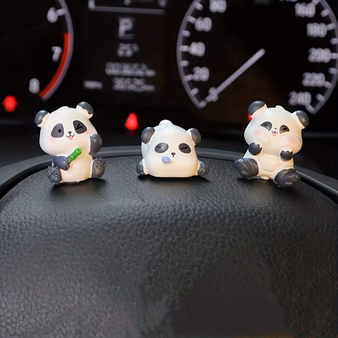 6pcs Resin Car Accessories Cute Bear Creative Car Center Console