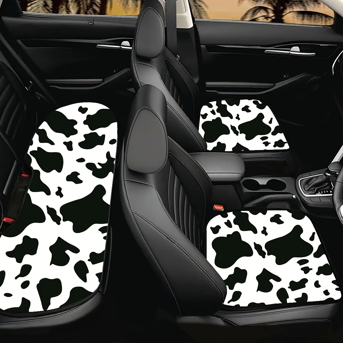 Add Comfort Style Car Cow Pattern Print Car Seat Cushion! - Temu