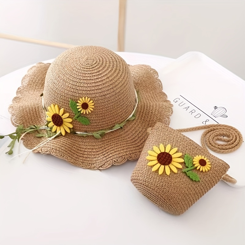 Sunflower Decor Straw Hat