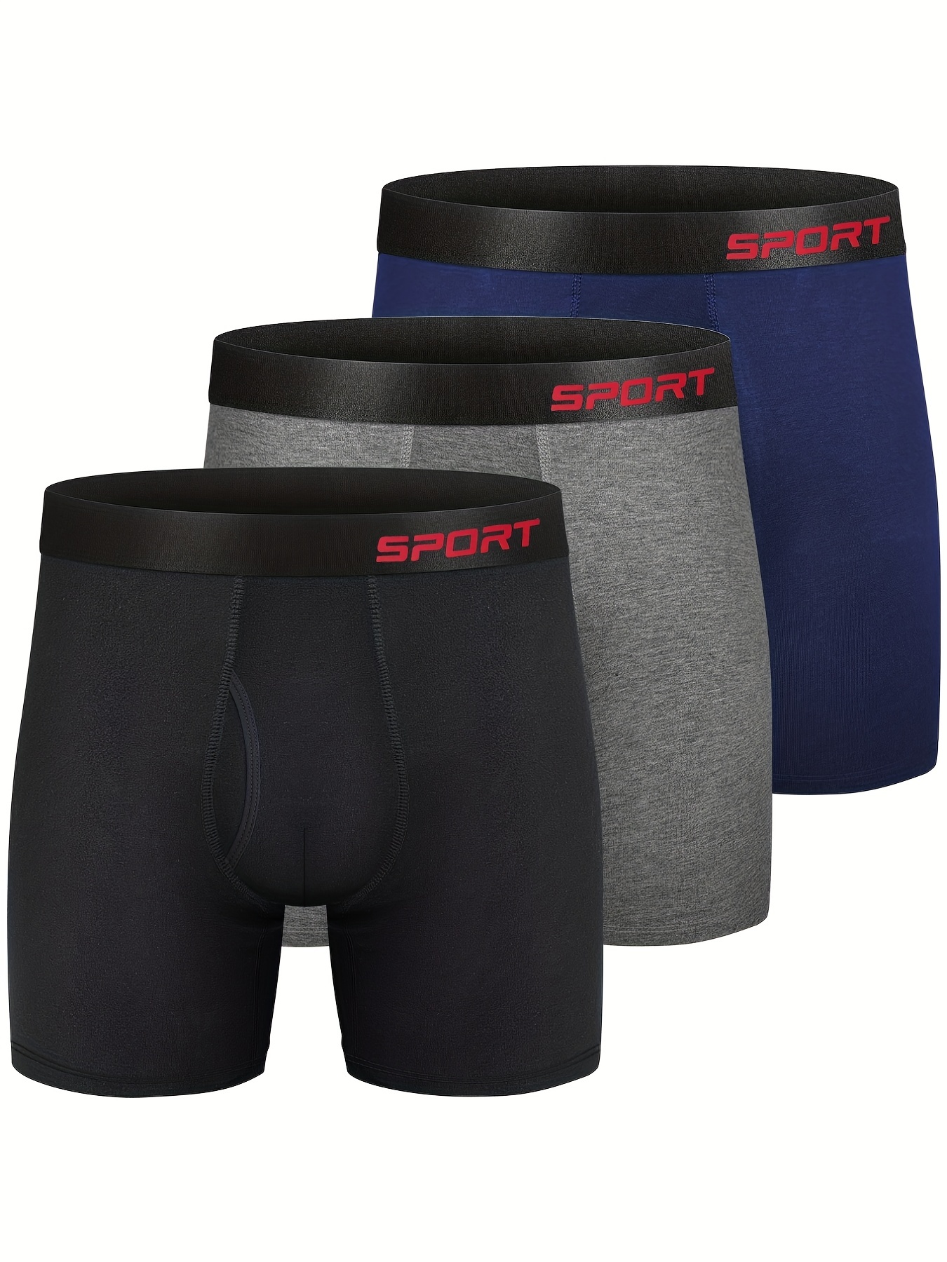 Spyder Mens Boxer Briefs 4 Pack Poly Spandex Performance Underwear/Comfort  Pouch