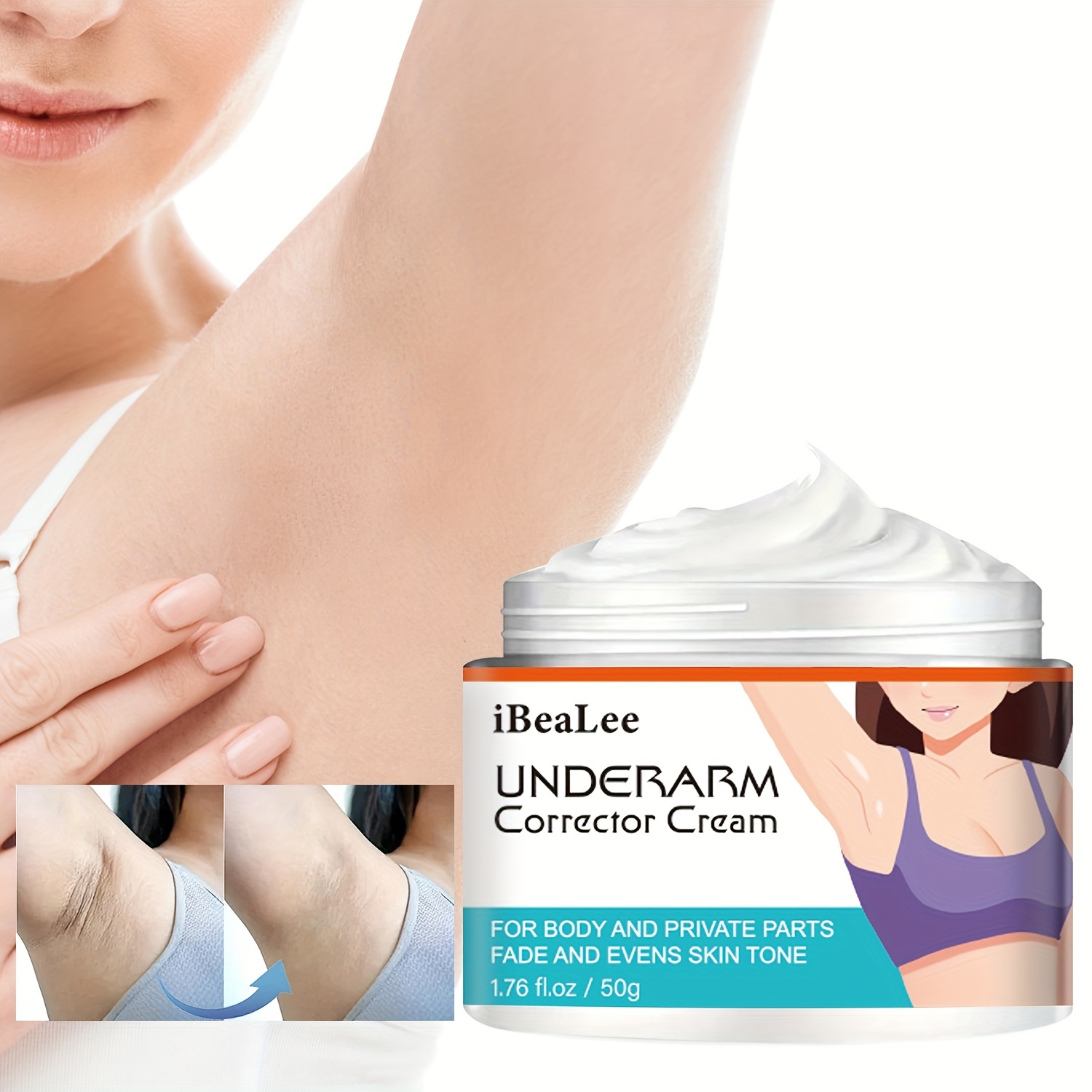 Underarm Cream, Dark Spot Cream, Brightens and Moisturizes for Armpit,  Neck, Back, Legs, Elbows,For A Instant Result 