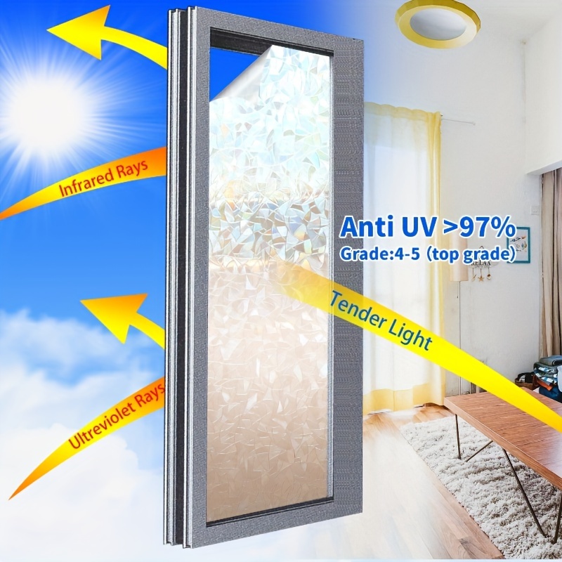 3d Static Electricity Adhesive Free Glass Sticker Home - Temu