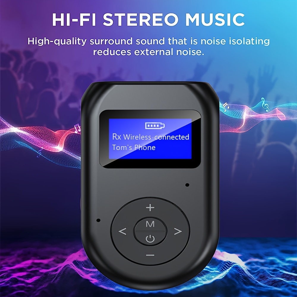 Wireless Receptor Bluetooth Audio HIFI Bluetooth 5.1 3.5mm Jack AUX  Receiver Transmitter LCD Adapter Handsfree
