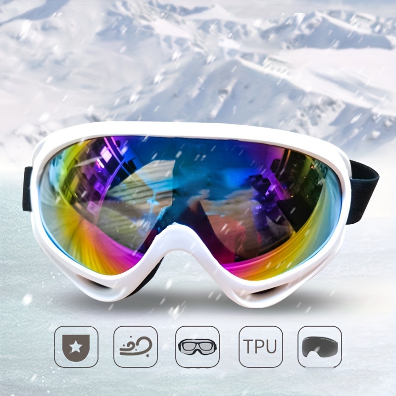 Ski Snowboard Gafas de sol Gafas de sol Gafas Anti-uv A prueba de viento  Equipo deportivo Gafas de esquí de invierno profesionales para niños  Hombres Mujeres