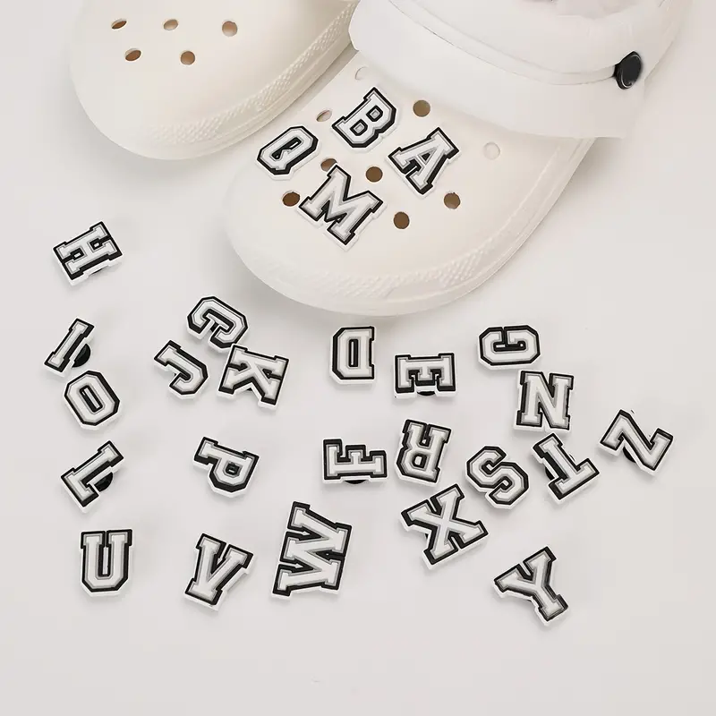 Pvc Letter Charms For Clog Sandals Shoe Decoration Alphabet Abc-z  Characters, Diy Shoes Pins For Boy Girl Teens Men Women And Adults - Temu  Mexico